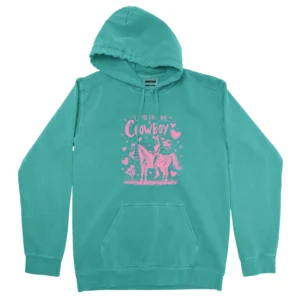 Cupid Find Me A Cowboy Unisex Comfort Colors Hooded Sweatshirt