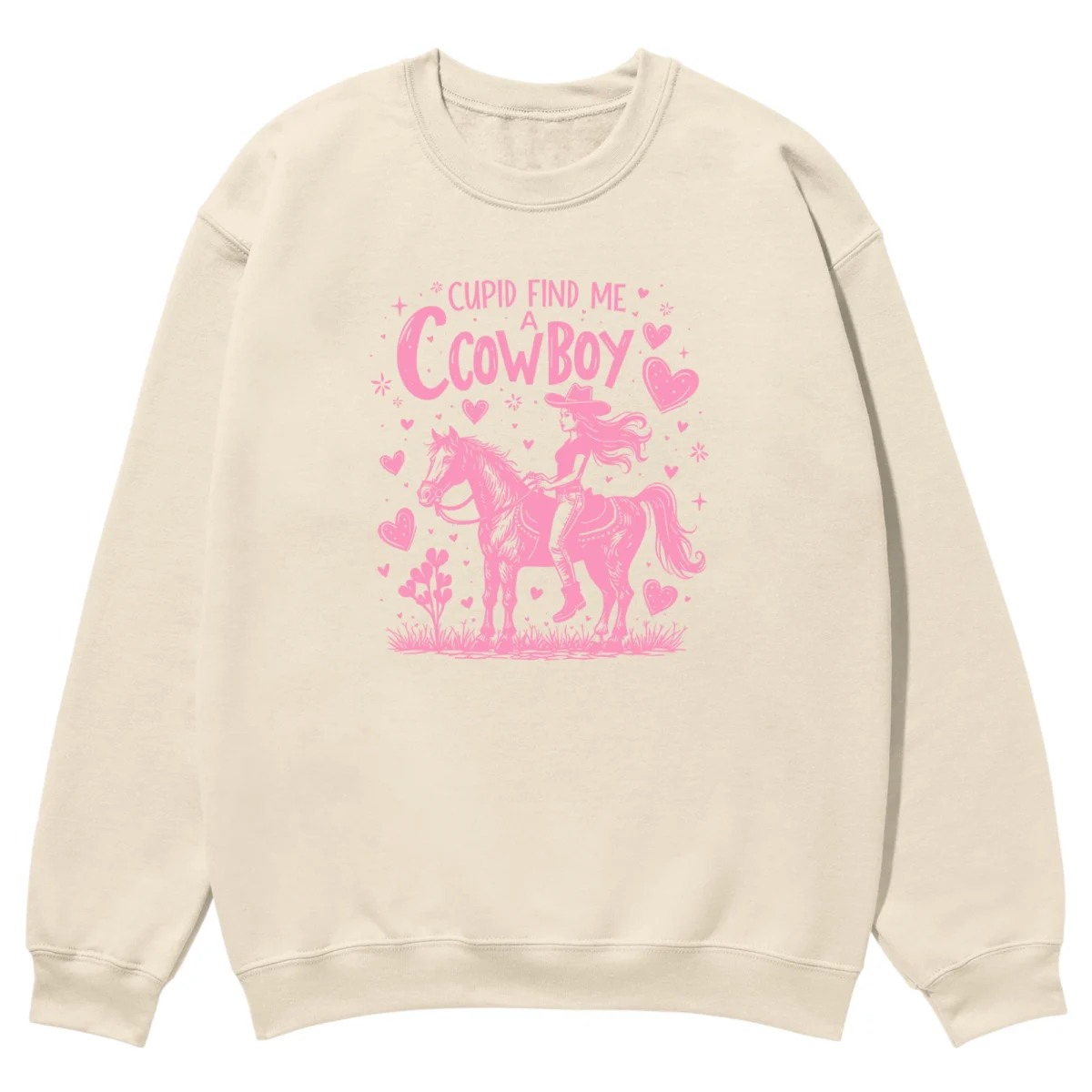Cupid Find Me A Cowboy Unisex Sweatshirt