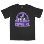 Cutest Little Cowgirl Unisex Comfort Colors T-shirts